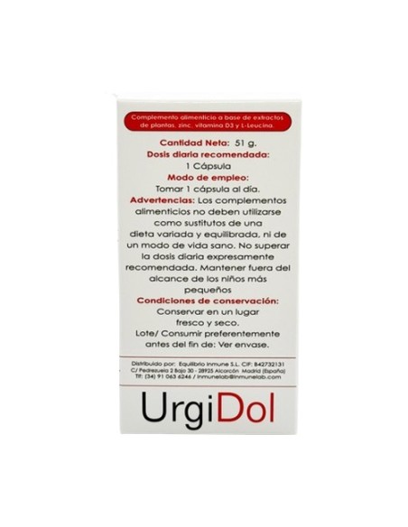 UrgiDol 60 cápsulas vegetales Inmunelab