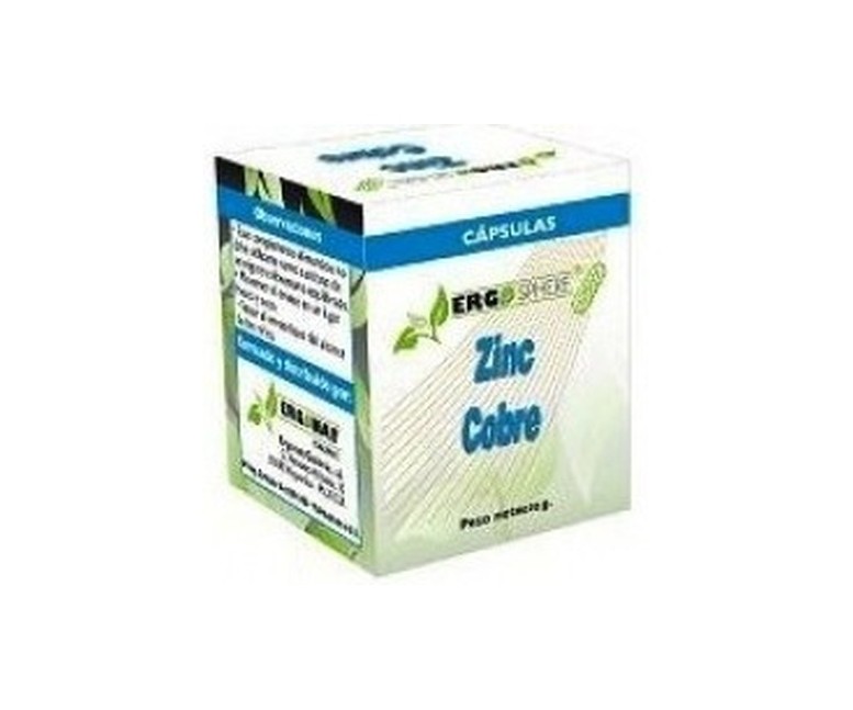 Zinc - Cobre Ergosphere 50 cápsulas Ergonat