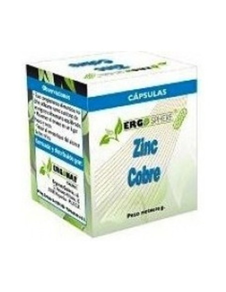 Zinc - Cobre Ergosphere 50 cápsulas Ergonat