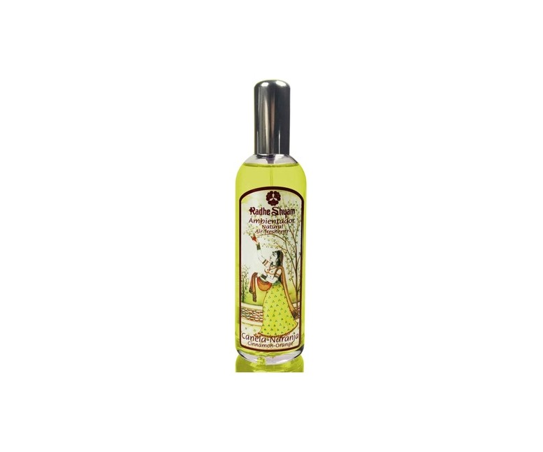 Ambientador liquido natural canela naranja 100 ml Radhe Shyam