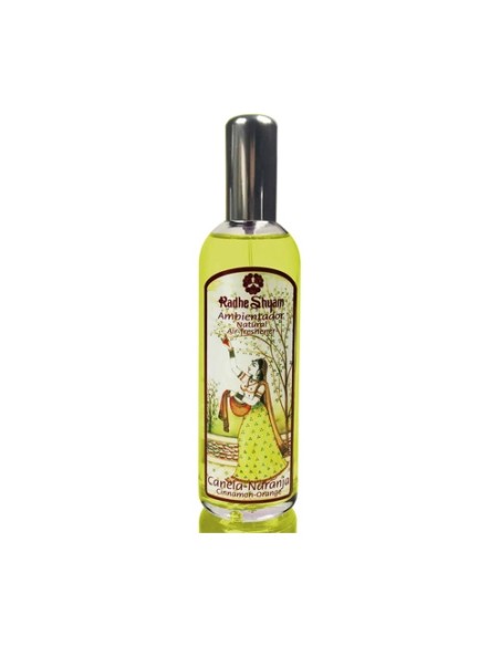 Ambientador liquido natural canela naranja 100 ml Radhe Shyam