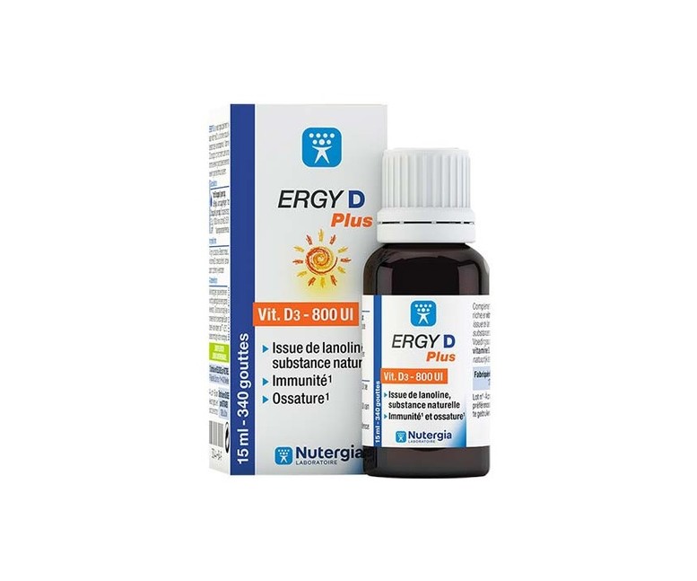 Ergy D plus vitamina D3 15 ml Nutergia