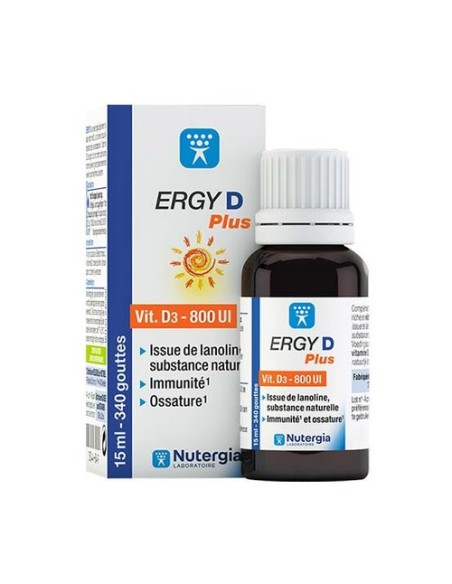 Ergy D plus vitamina D3 15 ml Nutergia