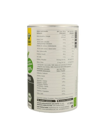 Proteína De Guisantes Eco 300 g Raab