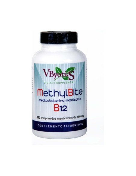 Methylbite metalcobalamina B12 180 comprimidos de 500mg Vbyotics