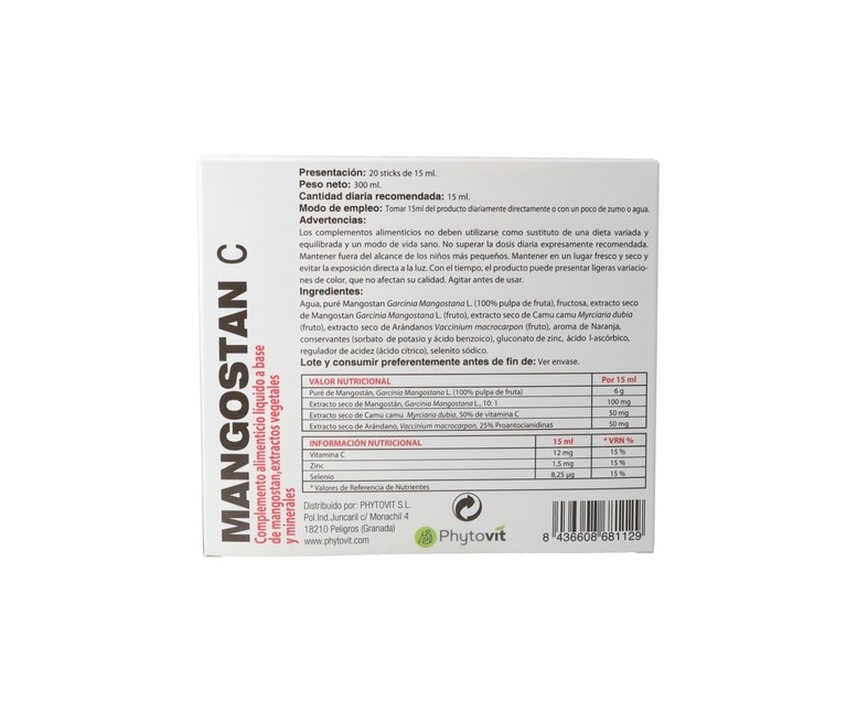 Mangostan C 20 viales Phytovit