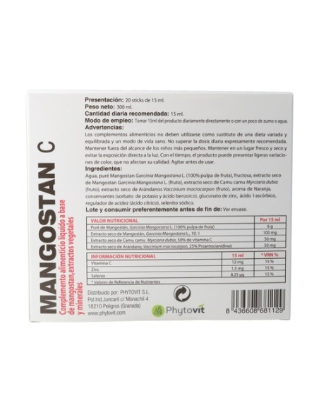 Mangostan C 20 viales Phytovit
