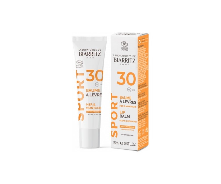 Bálsamo labial SPF30 mar y montaña sport 15 ml Laboratoires de Biarritz