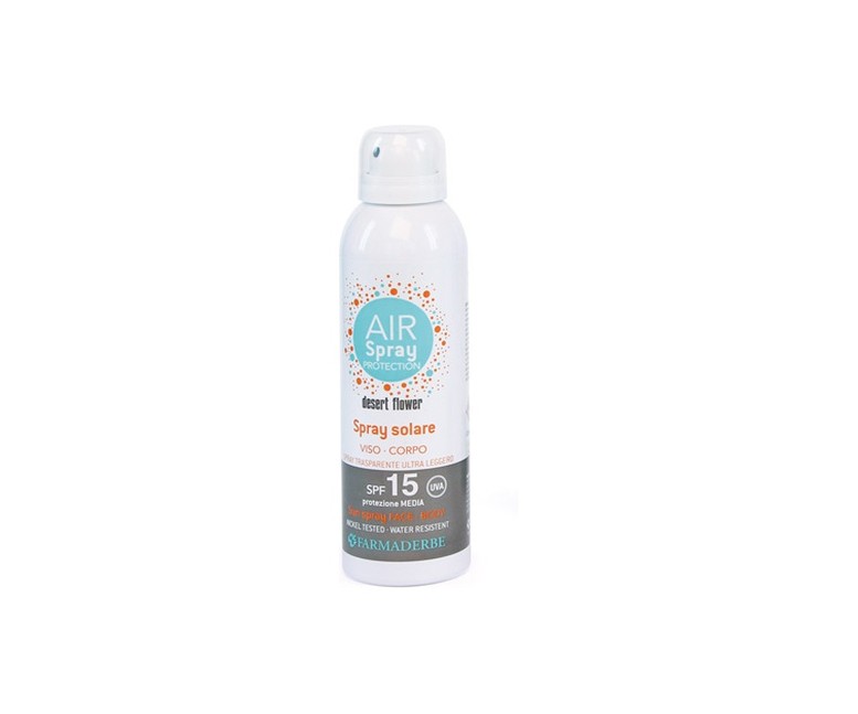 Spray solar cara y cuerpo Desert Flower SPF15 150 ml Farmaderbe