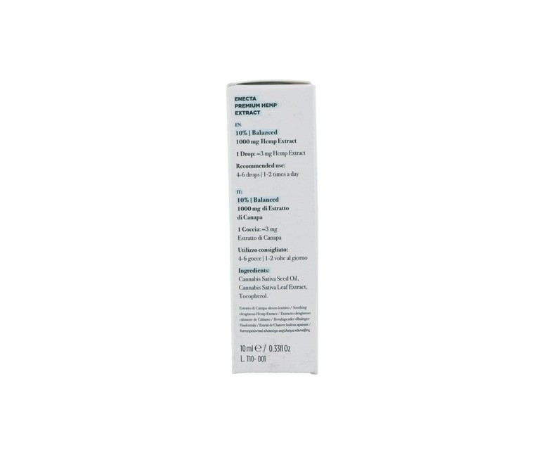 Aceite CBD Premium Hemp Oil 10% (1.000mg) 10 ml de aceite Enecta