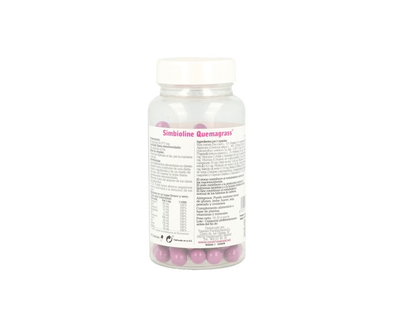 Simbioline Quemagrasas 60 cápsulas Mundonatural