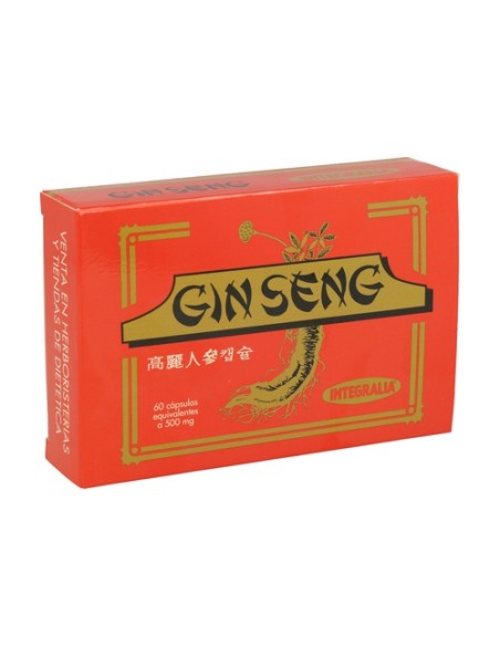 Ginseng Coreano 60 cápsulas de 500mg Integralia