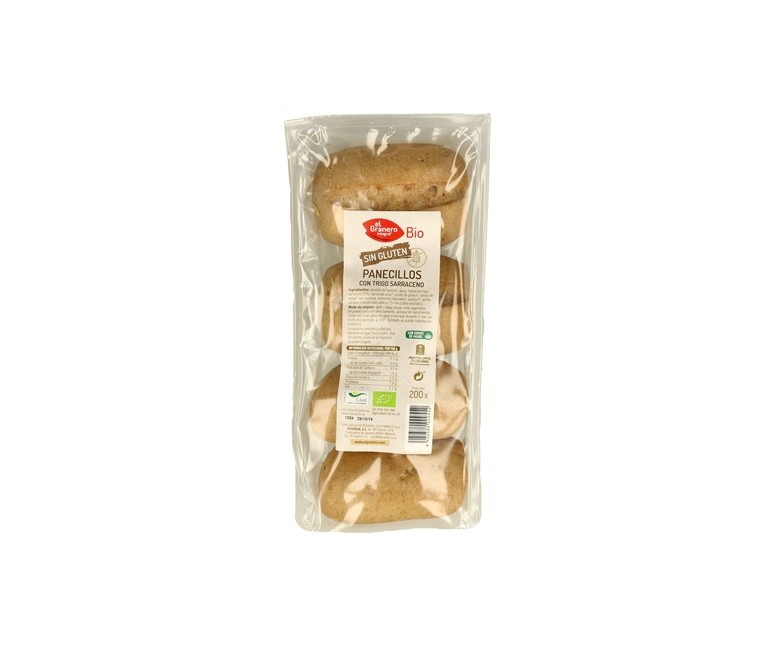Panecillos con trigo sarraceno Bio sin gluten 200 g El Granero Integral