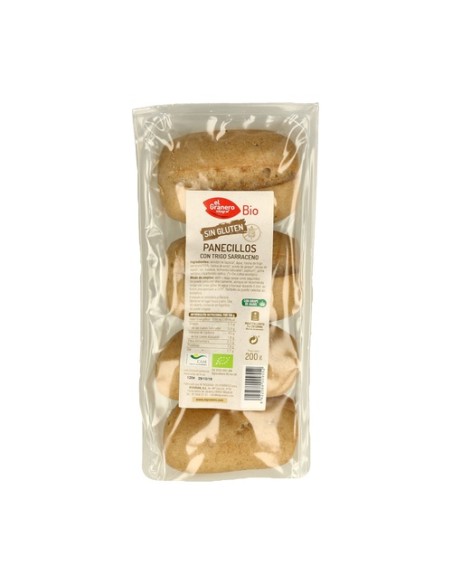 Panecillos con trigo sarraceno Bio sin gluten 200 g El Granero Integral