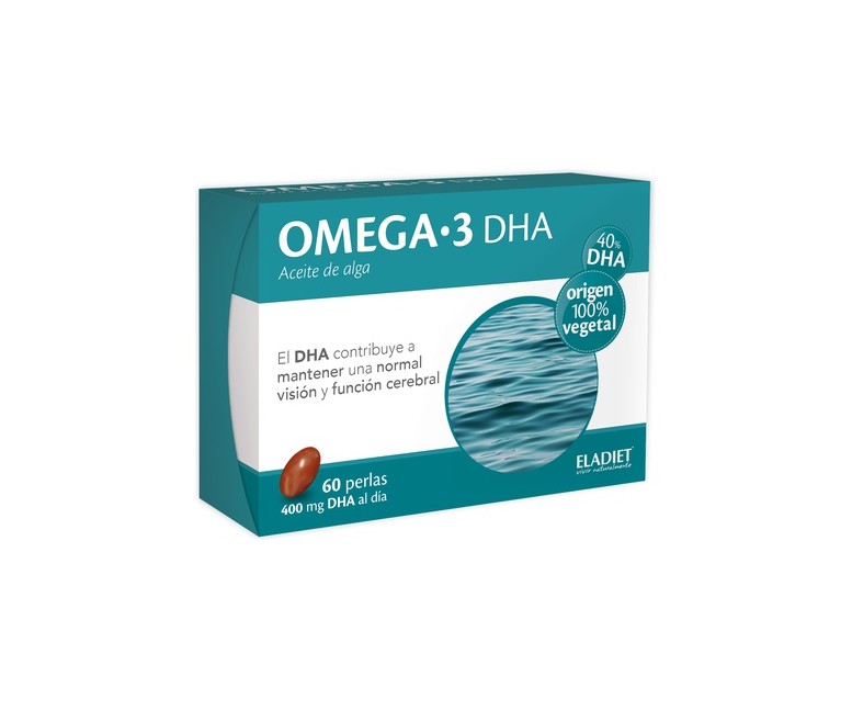 Omega 3 DHA 60 perlas de 400mg Eladiet