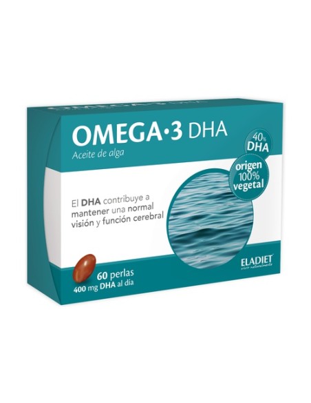 Omega 3 DHA 60 perlas de 400mg Eladiet