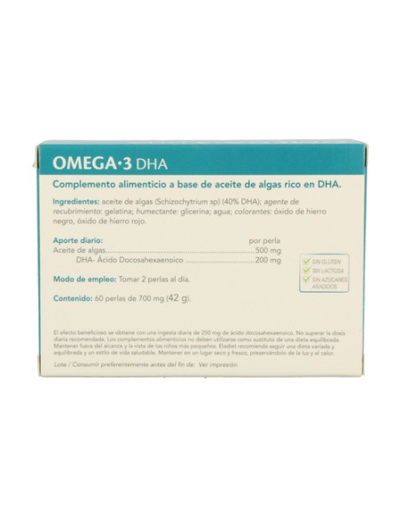 Omega 3 DHA 60 perlas de 400mg Eladiet