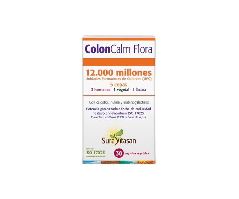 Colon Calm Flora 30 cápsulas vegetales Sura Vitasan