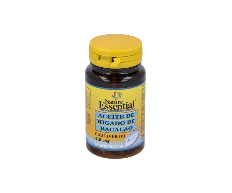 Aceite De Hígado De Bacalao 50 perlas de 410mg Nature essential