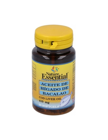 Aceite De Hígado De Bacalao 50 perlas de 410mg Nature essential