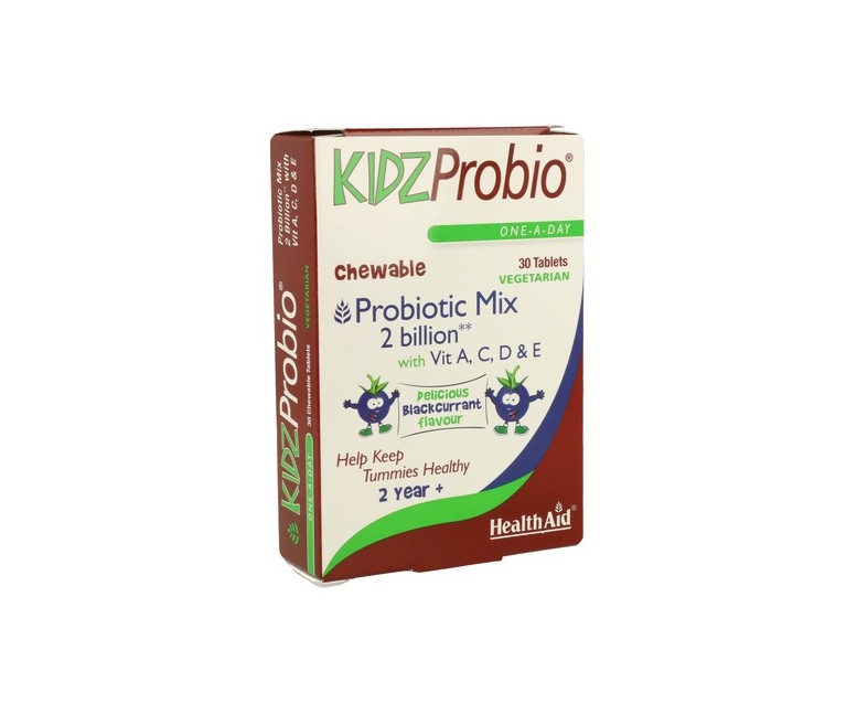 Kidzprobio 2000Millones y Vitaminas 30 comprimidos Health Aid