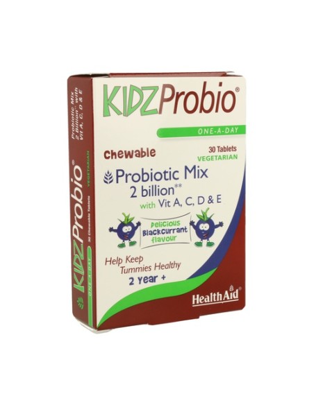 Kidzprobio 2000Millones y Vitaminas 30 comprimidos Health Aid