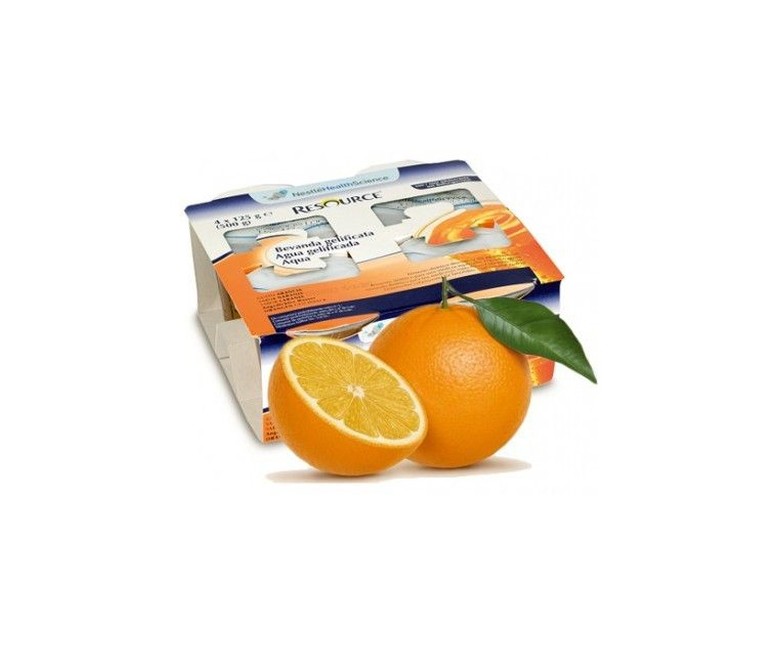 Resource Aqua+ Gelificada Naranja 4 unidades MERITENE