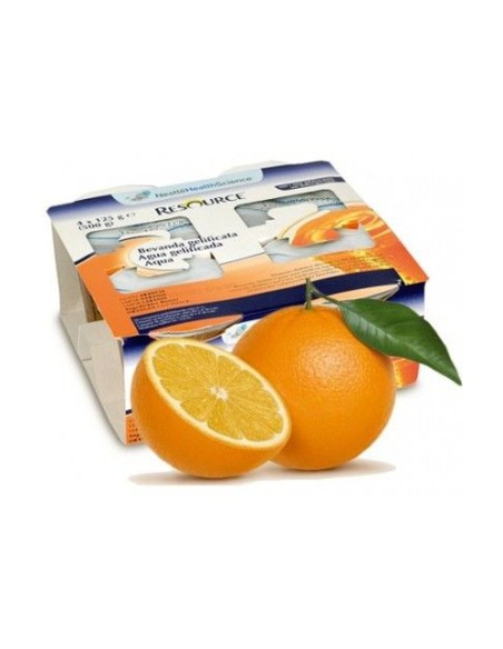 Resource Aqua+ Gelificada Naranja 4 unidades MERITENE