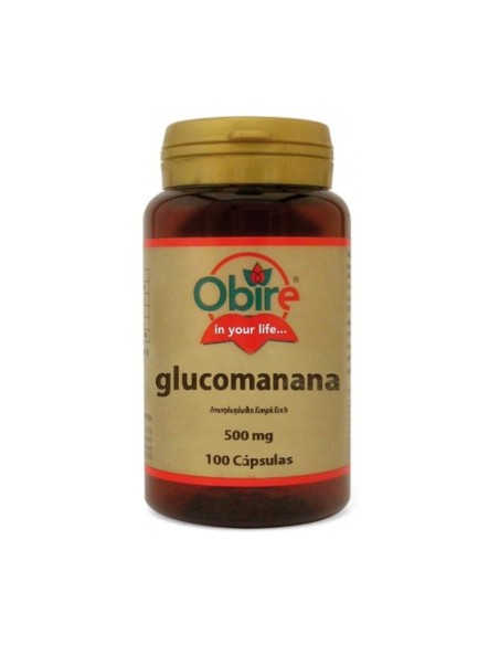 Glucomanana 100 cápsulas de 500mg Obire