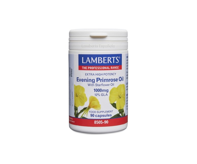 Aceite de prímula con borraja 90 cápsulas Lamberts
