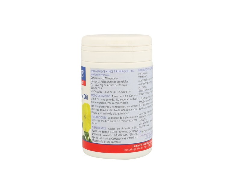 Aceite de prímula con borraja 90 cápsulas Lamberts