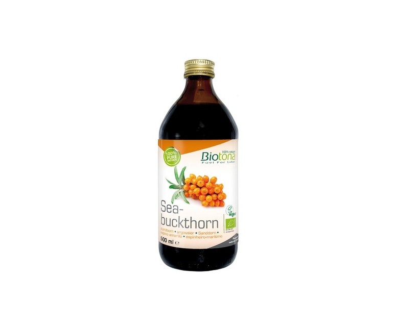 Zumo de espino amarillo Bio 500 ml (Espino amarillo) Biotona