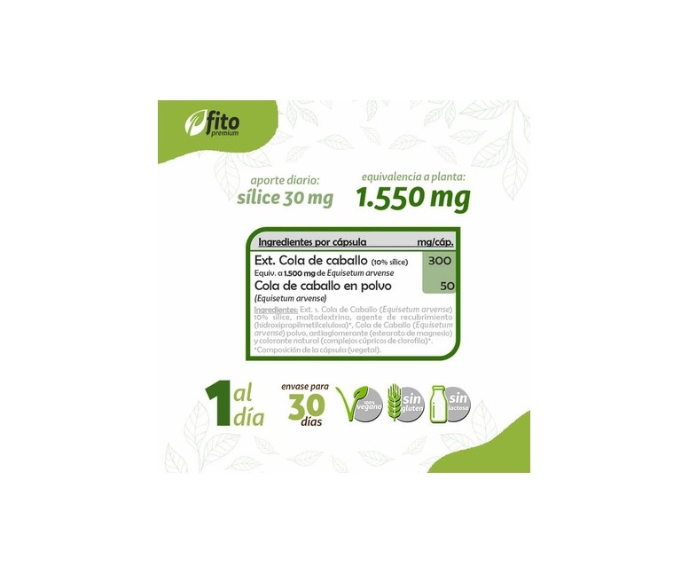 Fito Premium Cola Caballo 30 cápsulas Pinisan