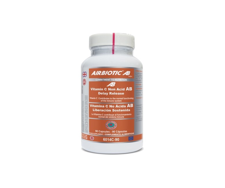 Vitamina C No Ácida - Liberación Sostenida 90 cápsulas Airbiotic