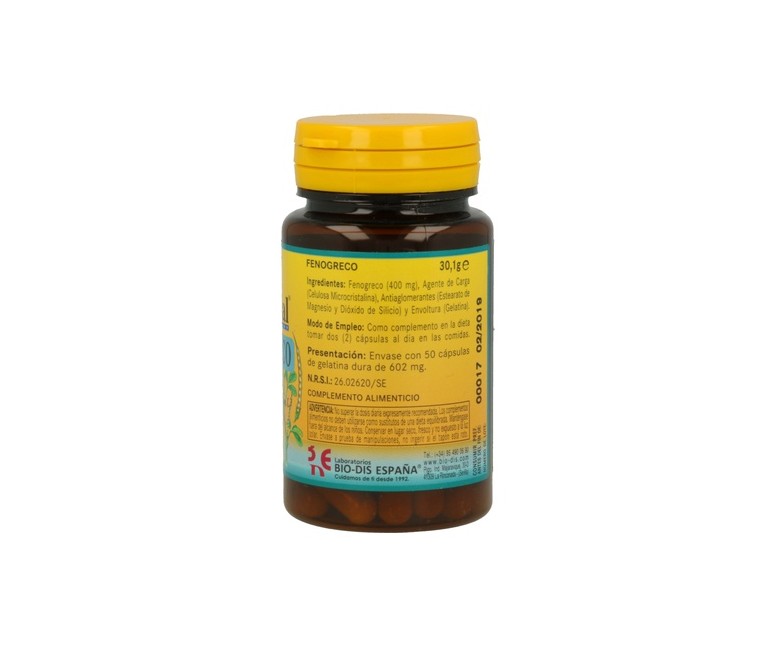 Fenogreco 50 cápsulas de 400mg Nature Essential