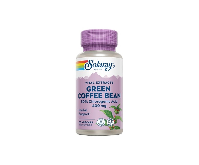 Green Coffee Bean 60 cápsulas vegetales de 400mg Solaray