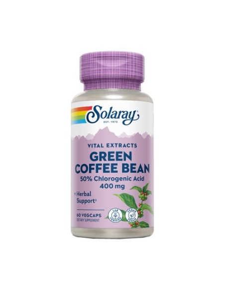 Green Coffee Bean 60 cápsulas vegetales de 400mg Solaray