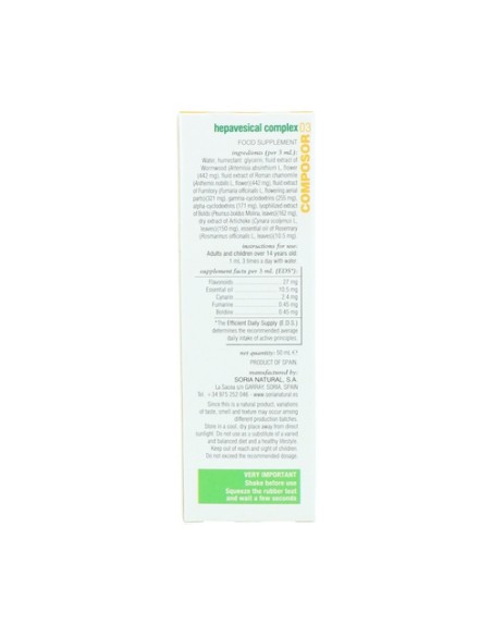 Composor 3 XXI hepavesical complex 50 ml Soria Natural