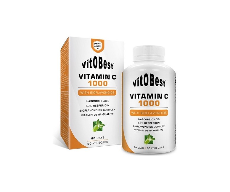 Vitamina C 1000 + Bioflavonoides 60 cápsulas vegetales VIT.O.BEST