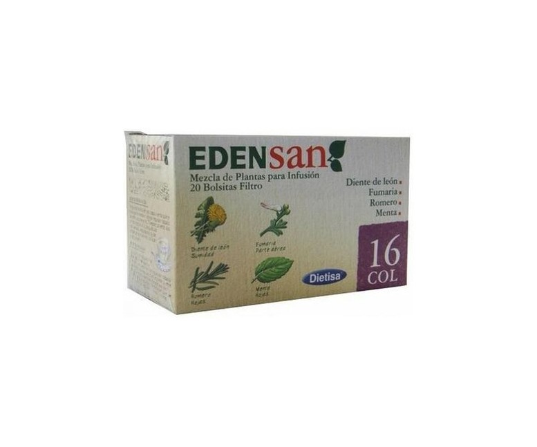 Edensan 16 Col Infusiones 20 bolsitas infusoras Dietisa