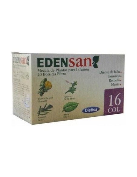 Edensan 16 Col Infusiones 20 bolsitas infusoras Dietisa