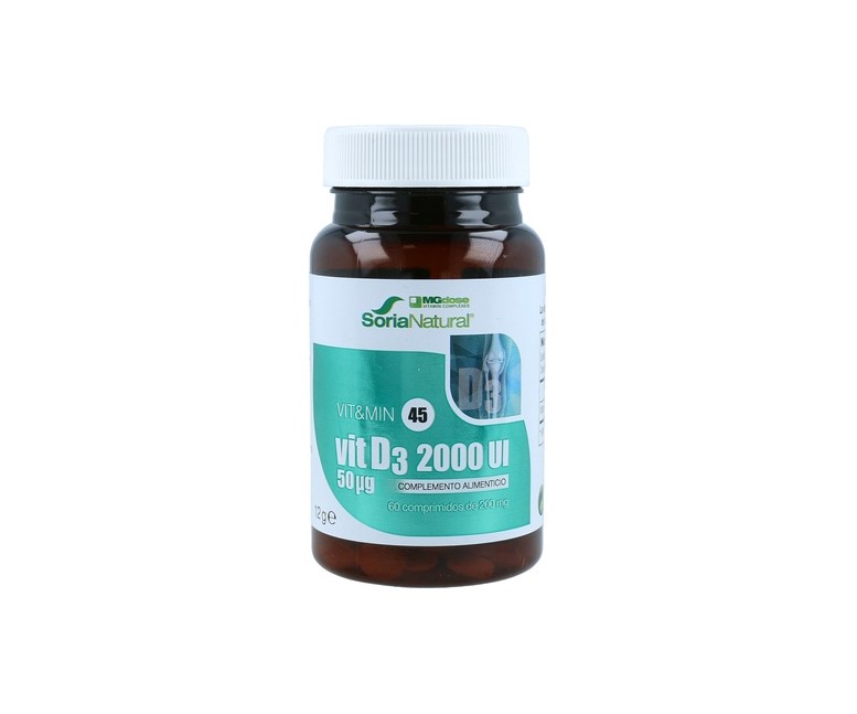 Vit D3 2000UI 60 comprimidos Soria Natural
