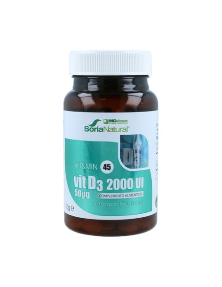 Vit D3 2000UI 60 comprimidos Soria Natural