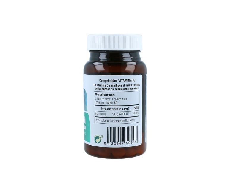 Vit D3 2000UI 60 comprimidos Soria Natural