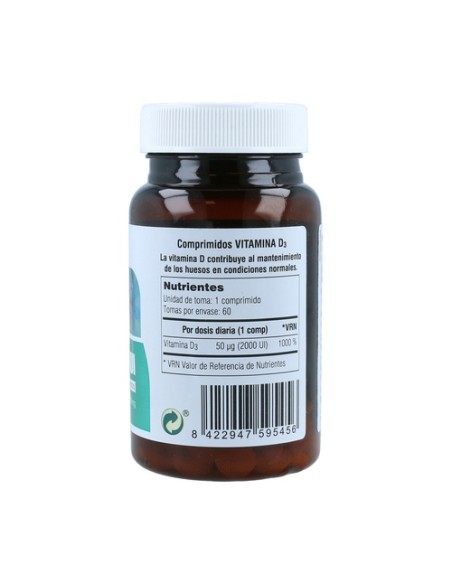 Vit D3 2000UI 60 comprimidos Soria Natural