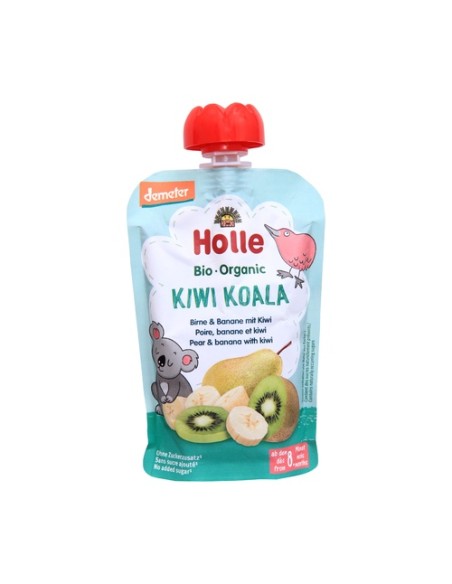 Smoothie kiwi koala pera y plátano Bio 8m+ 100 g (Plátano - Pera - Kiwi) Holle