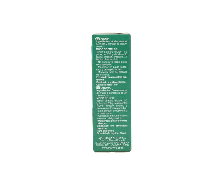 Aceite Esencial de Anis Estrellado 15 ml de aceite esencial MARNYS®