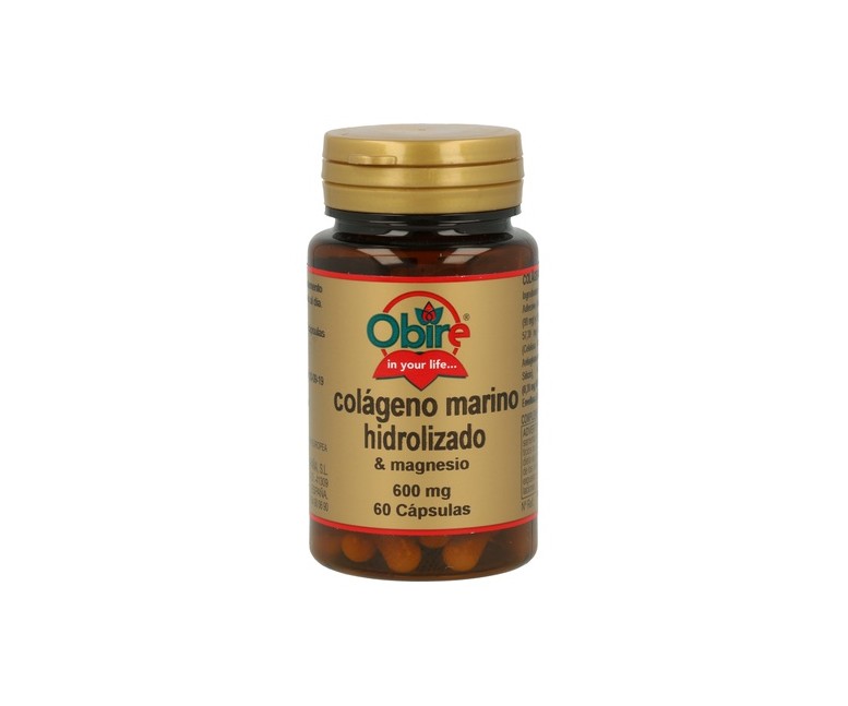 Colágeno Hidrolizado Con Magnesio 60 cápsulas Obire