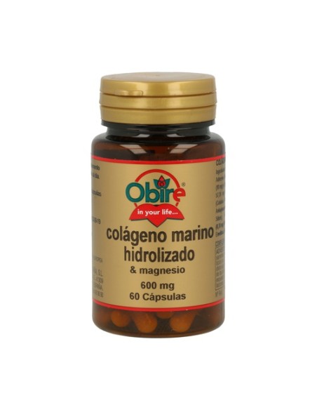 Colágeno Hidrolizado Con Magnesio 60 cápsulas Obire