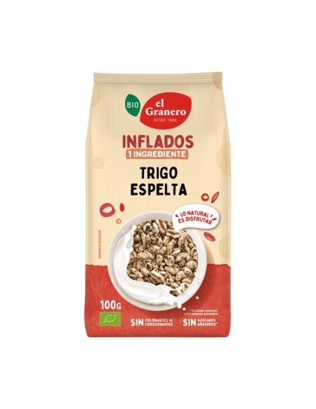 Copos de trigo espelta inflados bio 100 g El Granero Integral